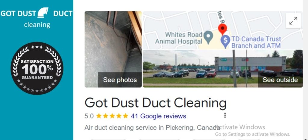 Got Dust Duct Cleaning google reviews